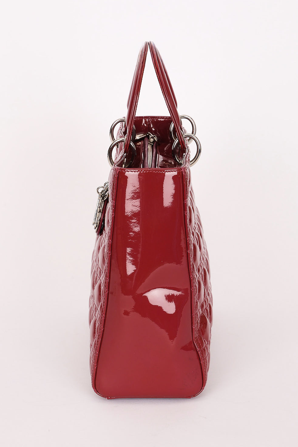 Dior Large Lady Dark Mauve Patent