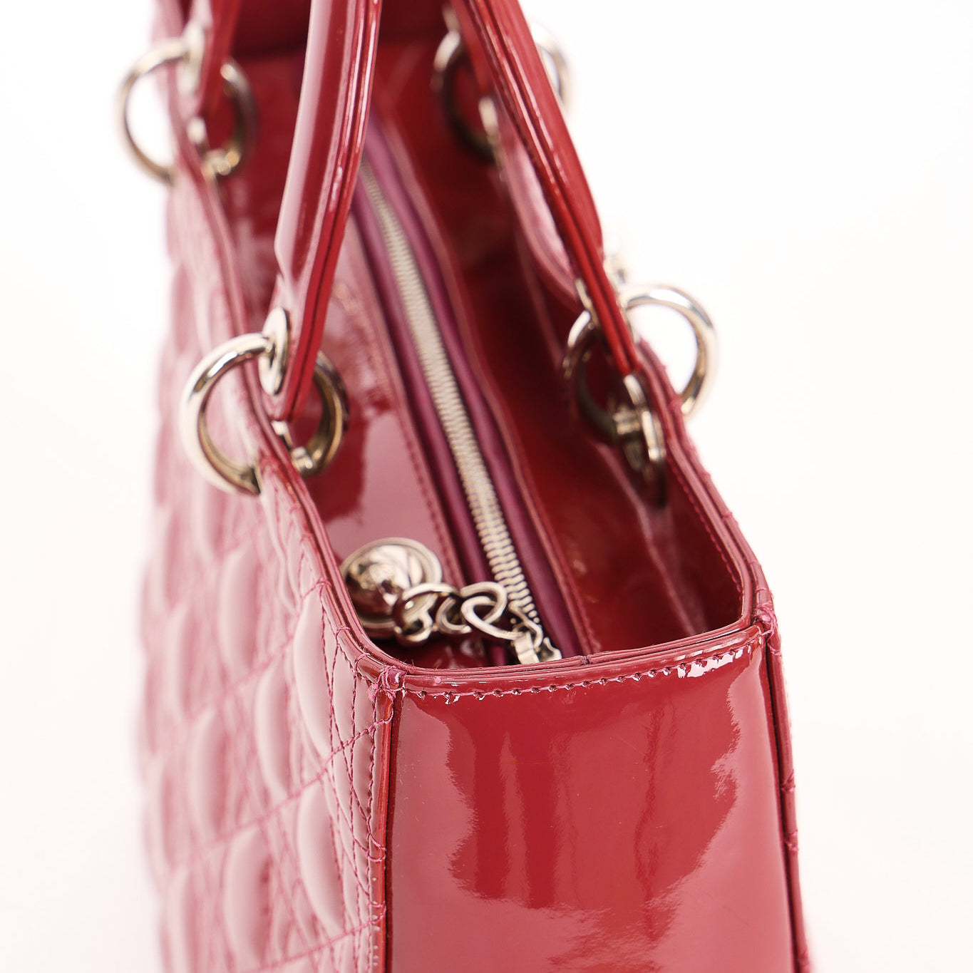 Dior Large Lady Dark Mauve Patent