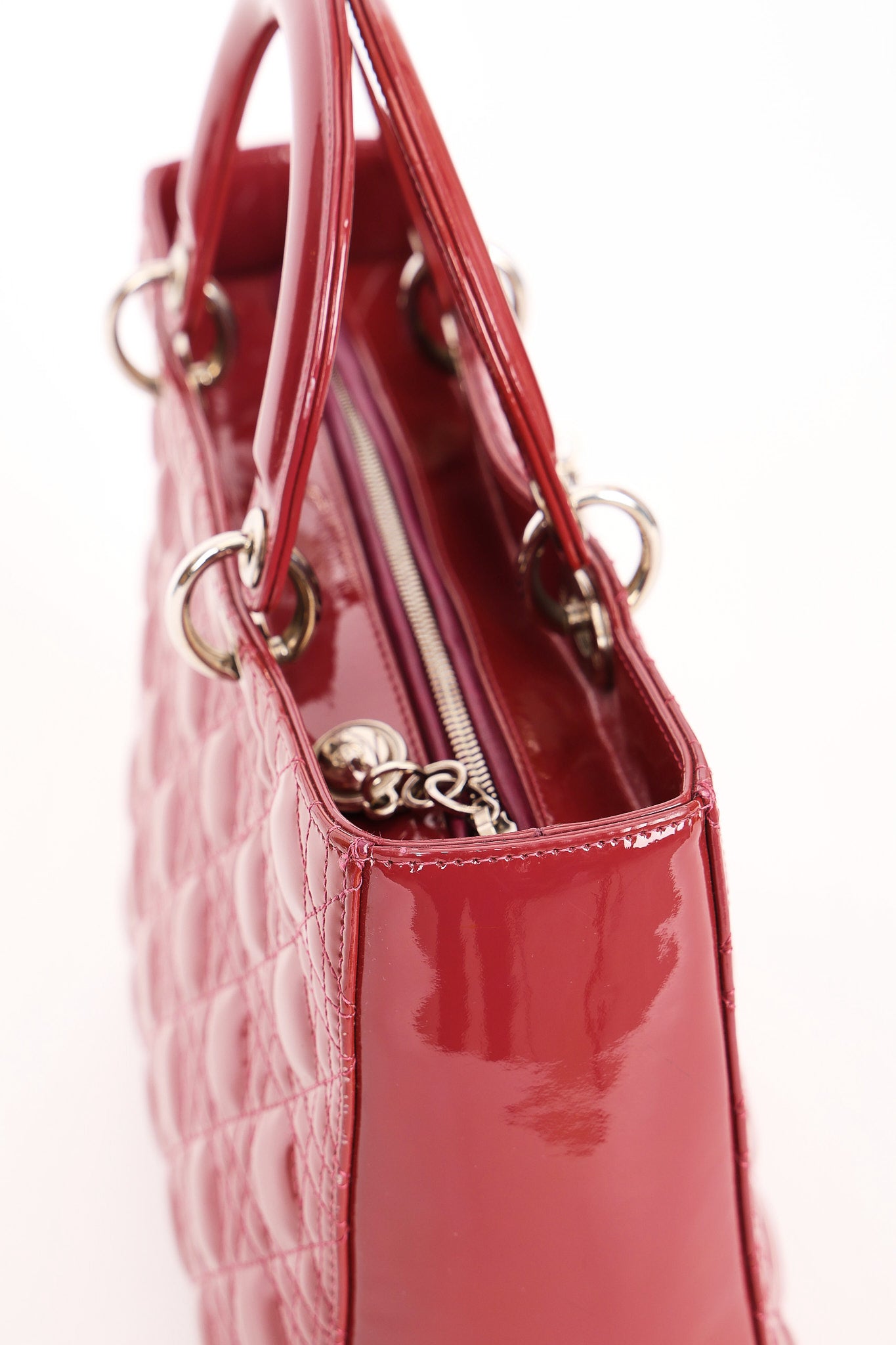 Dior Large Lady Dark Mauve Patent