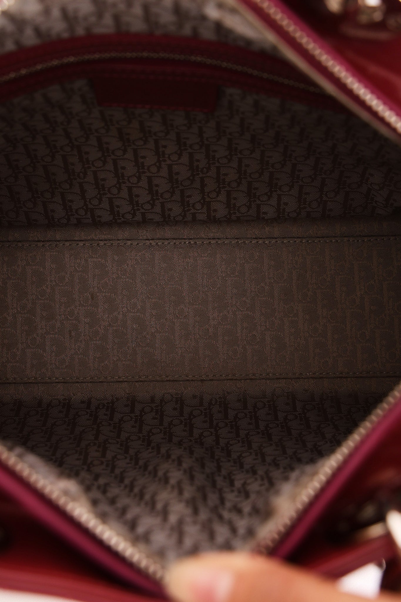 Dior Large Lady Dark Mauve Patent