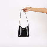 Saint Laurent Mini Rendez-Vous Shoulder Bag Black Patent