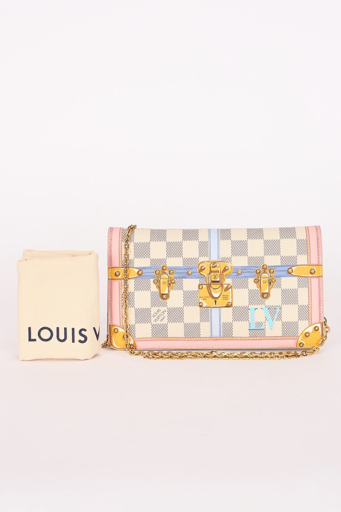 Louis Vuitton Damier Azur Summer Trunks Pochette 2018