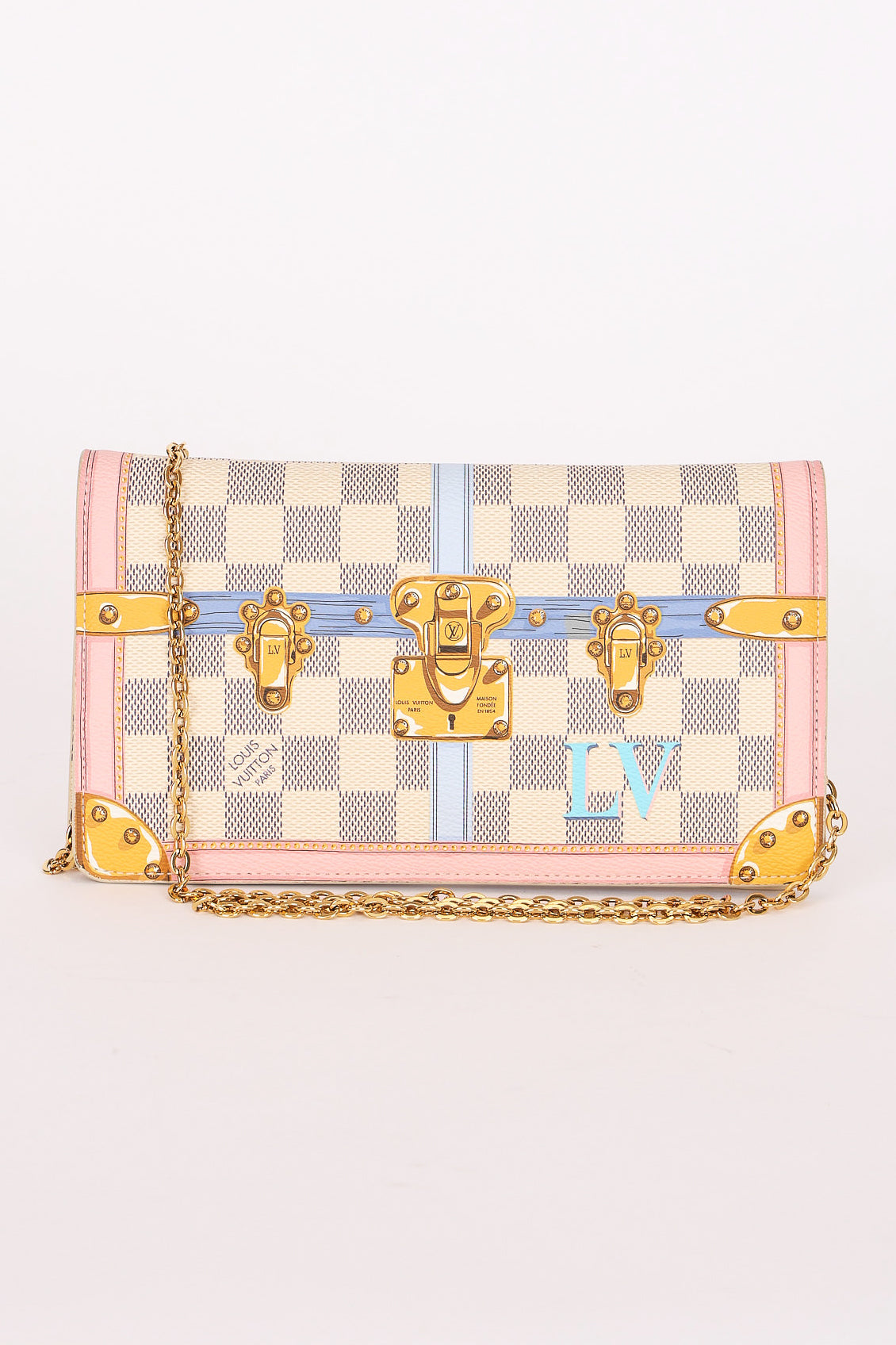 Louis Vuitton Damier Azur Summer Trunks Pochette 2018