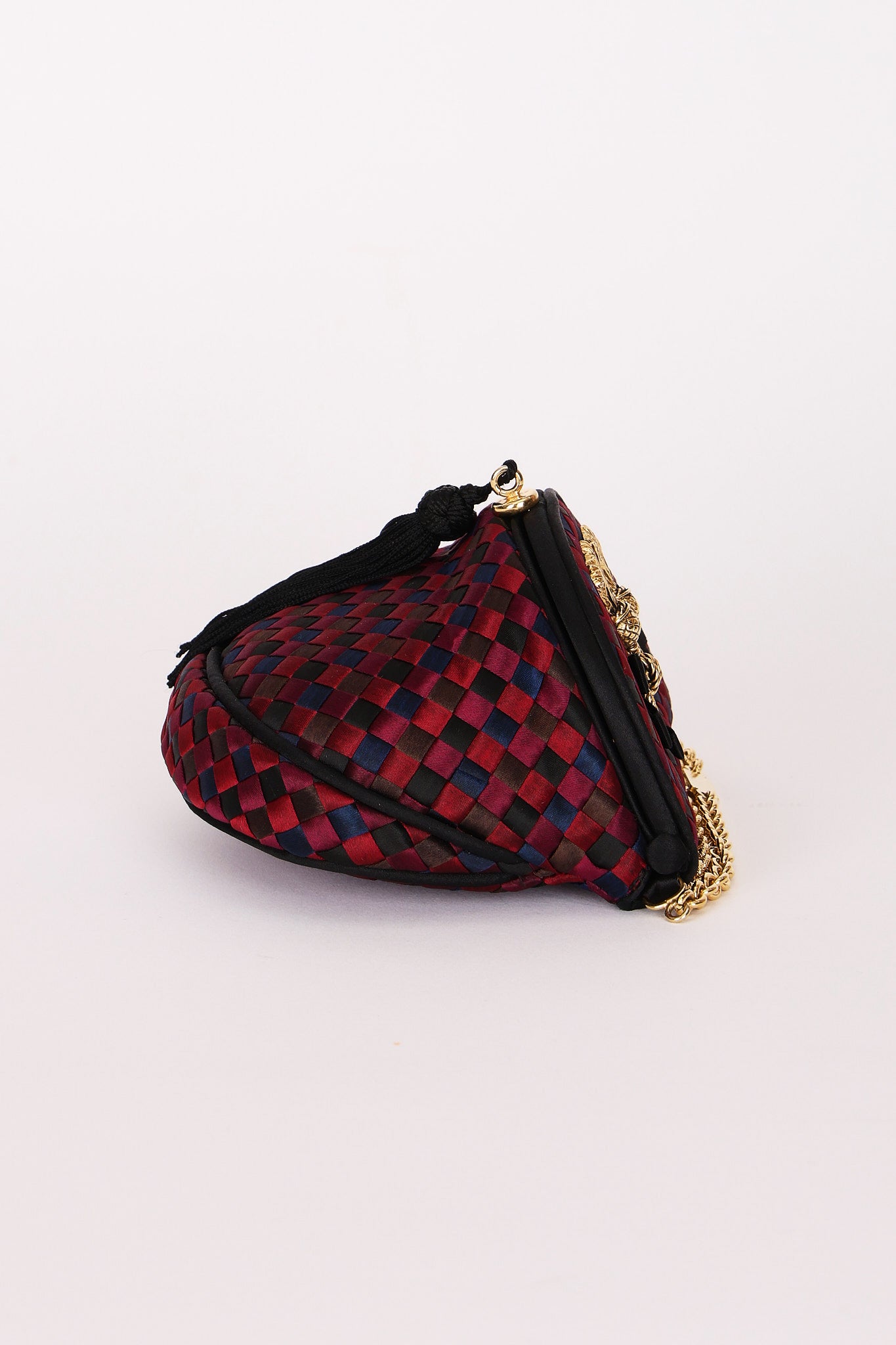 Bottega Veneta Intrecciato Mini Satin Shoulder Bag