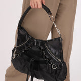 Rare Christian Dior Ballet Corset Couture Hobo Black