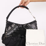 Rare Christian Dior x John Galliano Ballet Corset Couture Hobo Black