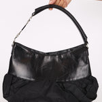 Rare Christian Dior x John Galliano Ballet Corset Couture Hobo Black