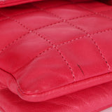 Chanel Chocolate Bar Beaded Chain Shoulder Bag Pink Lambskin SHW