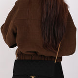 Chanel Single Flap Black Jersey 24K GP