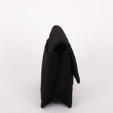 Chanel Single Flap Black Jersey 24K GP