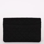 Chanel Single Flap Black Jersey 24K GP