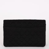Chanel Single Flap Black Jersey 24K GP