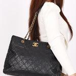 Chanel Tote Black Calfskin AGHW