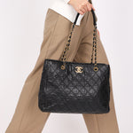 Chanel Tote Black Calfskin AGHW