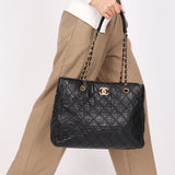 Chanel Tote Black Calfskin AGHW
