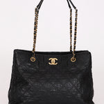 Chanel Tote Black Calfskin AGHW