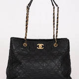 Chanel Tote Black Calfskin AGHW