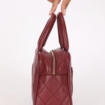 Chanel Timeless Top Handle Bag Bordeaux Caviar GHW