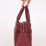Chanel Timeless Top Handle Bag Bordeaux Caviar GHW
