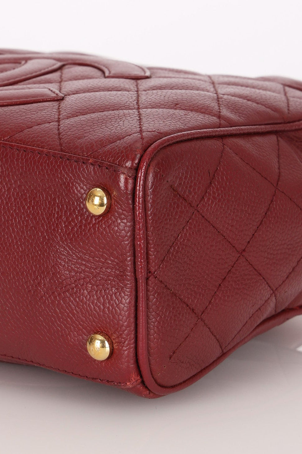 Chanel Timeless Top Handle Bag Bordeaux Caviar GHW