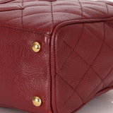 Chanel Timeless Top Handle Bag Bordeaux Caviar GHW