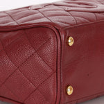 Chanel Timeless Top Handle Bag Bordeaux Caviar GHW