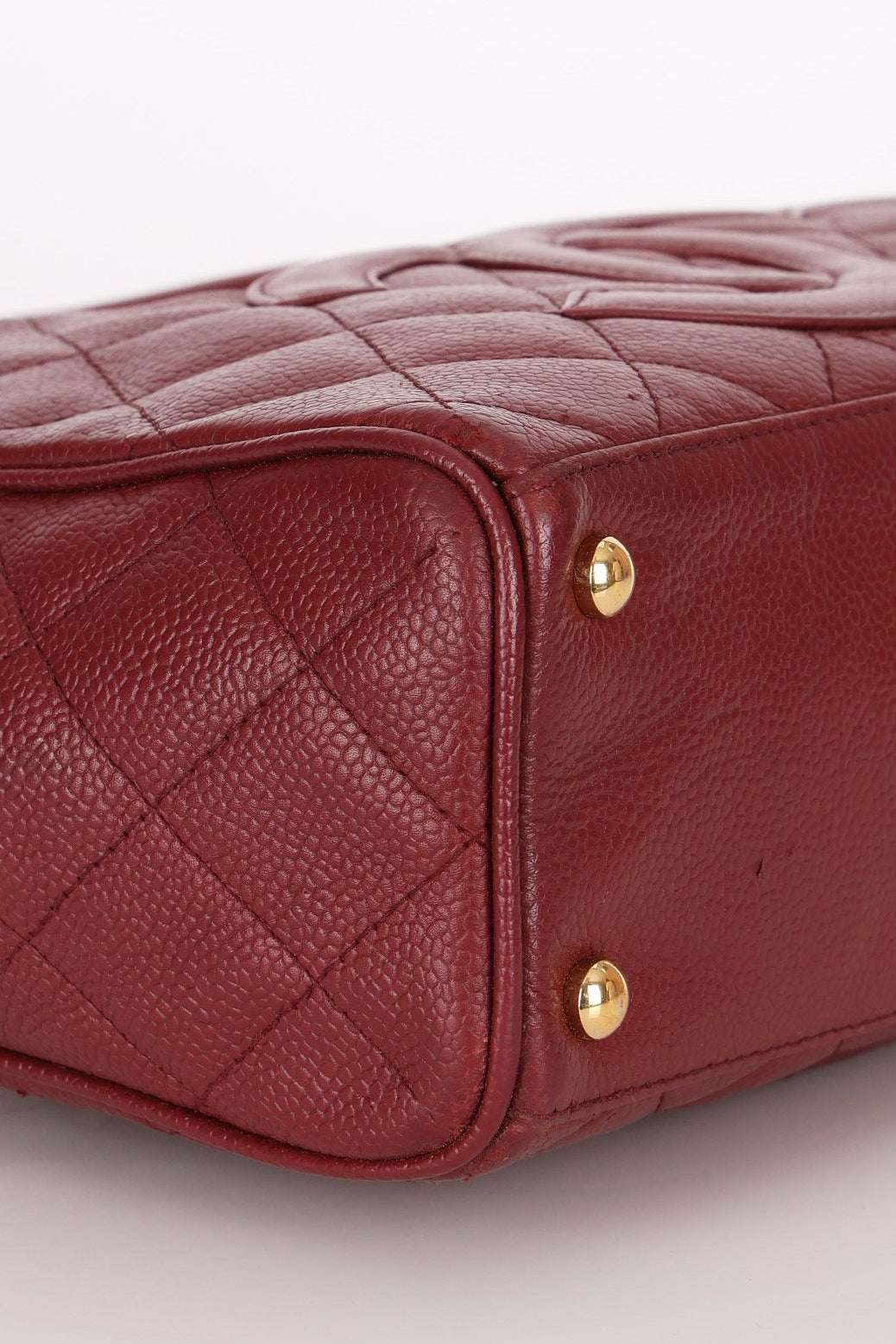 Chanel Timeless Top Handle Bag Bordeaux Caviar GHW