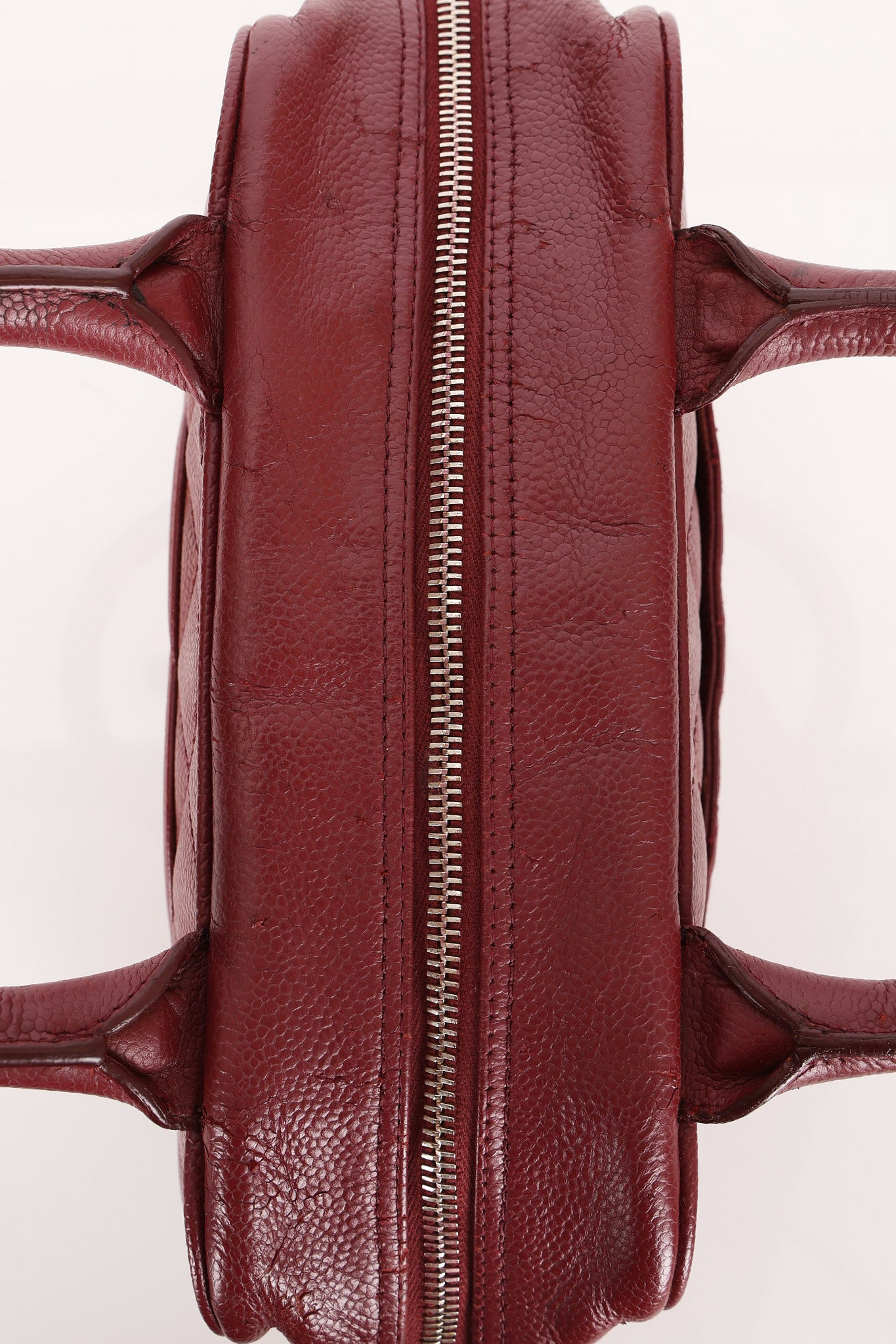 Chanel Timeless Top Handle Bag Bordeaux Caviar GHW