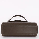 Chanel Kelly Turnlock Shoulder Bag Dark Taupe Caviar AGHW
