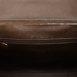 Chanel Kelly Turnlock Shoulder Bag Dark Taupe Caviar AGHW