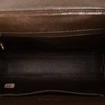 Chanel Kelly Turnlock Shoulder Bag Dark Taupe Caviar AGHW