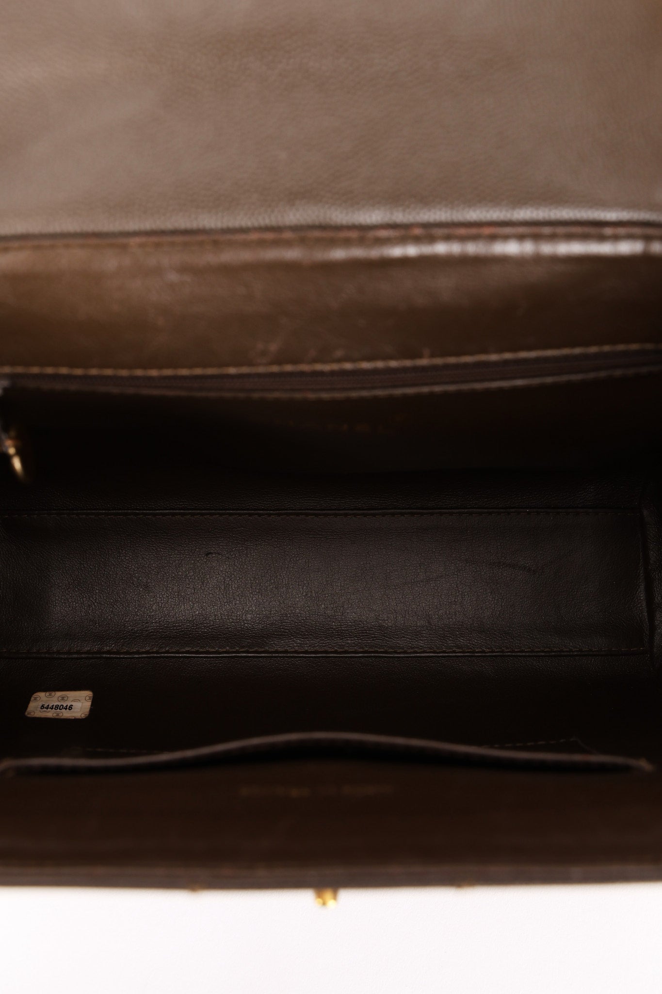 Chanel Kelly Turnlock Shoulder Bag Dark Taupe Caviar AGHW