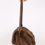Fendi Mini Mamma Baguette Bag Fur and Exotic RGHW