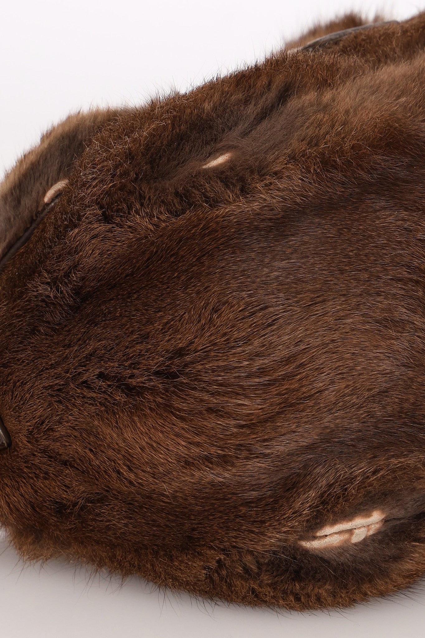 Fendi Mini Mamma Baguette Bag Fur and Exotic RGHW
