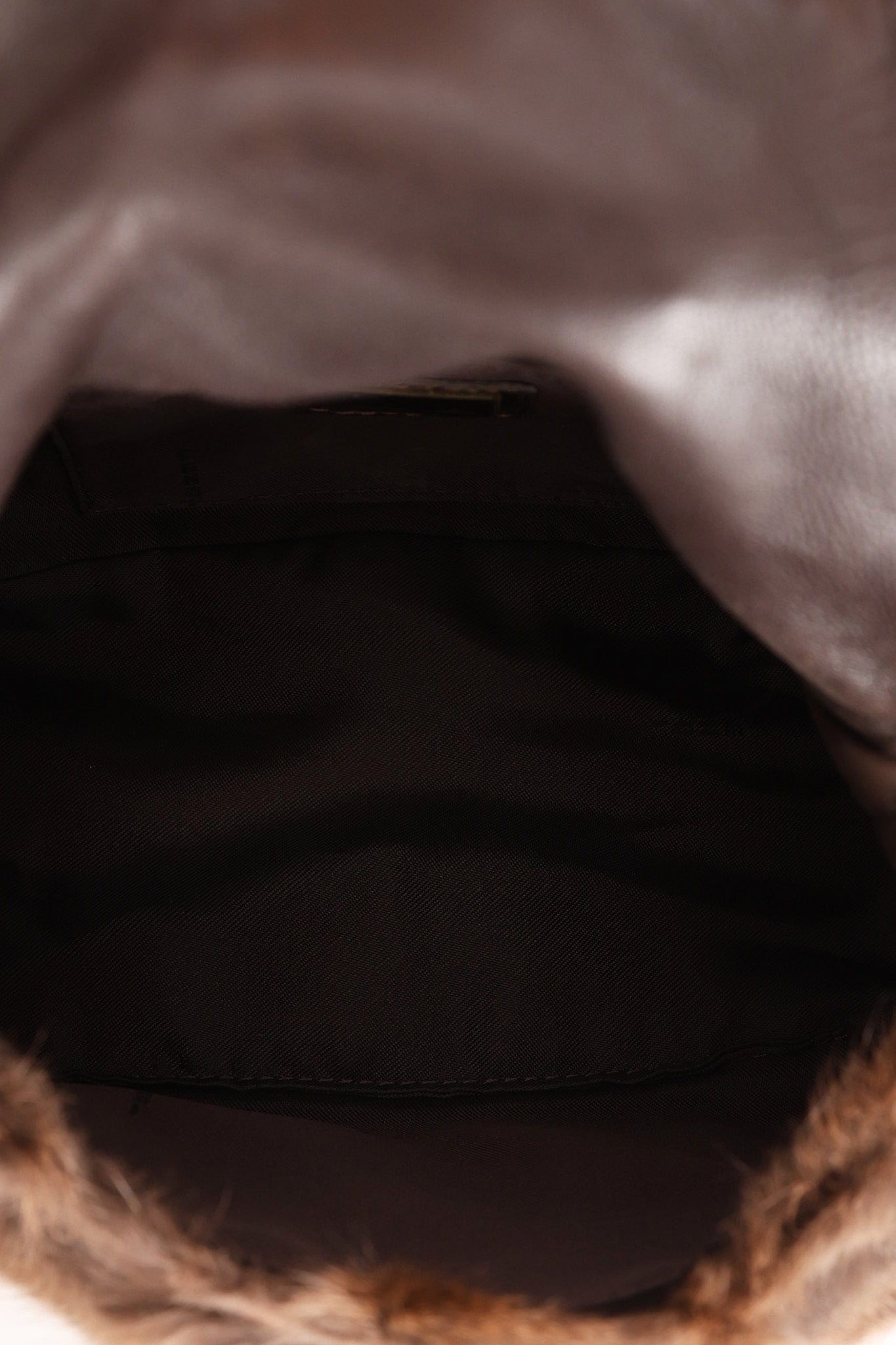 Fendi Mini Mamma Baguette Bag Fur and Exotic RGHW