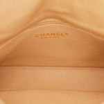 Chanel Pearl Single Flap Gold Iridescent Suede 2014 AGHW