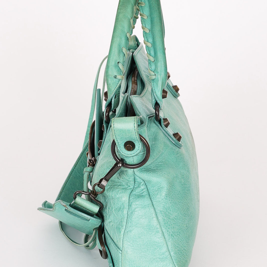 Balenciaga Medium City Bag Teal