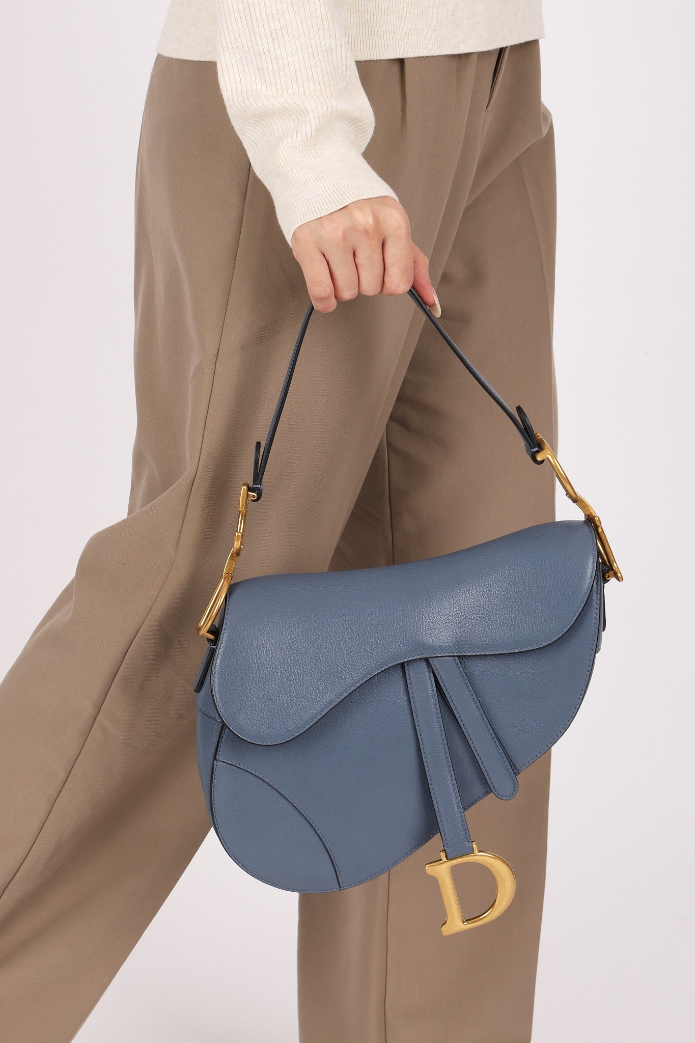 Dior Medium Saddle Bag Blue