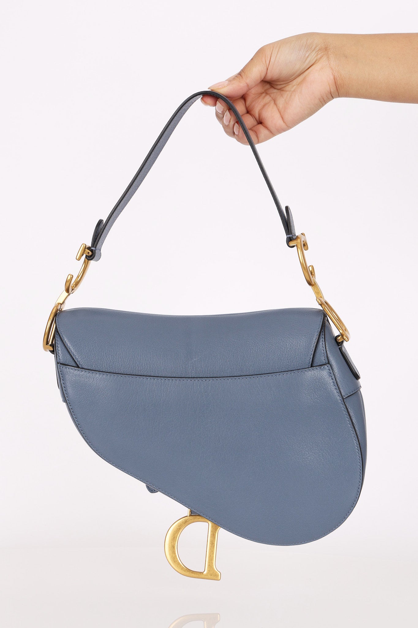 Dior Medium Saddle Bag Blue