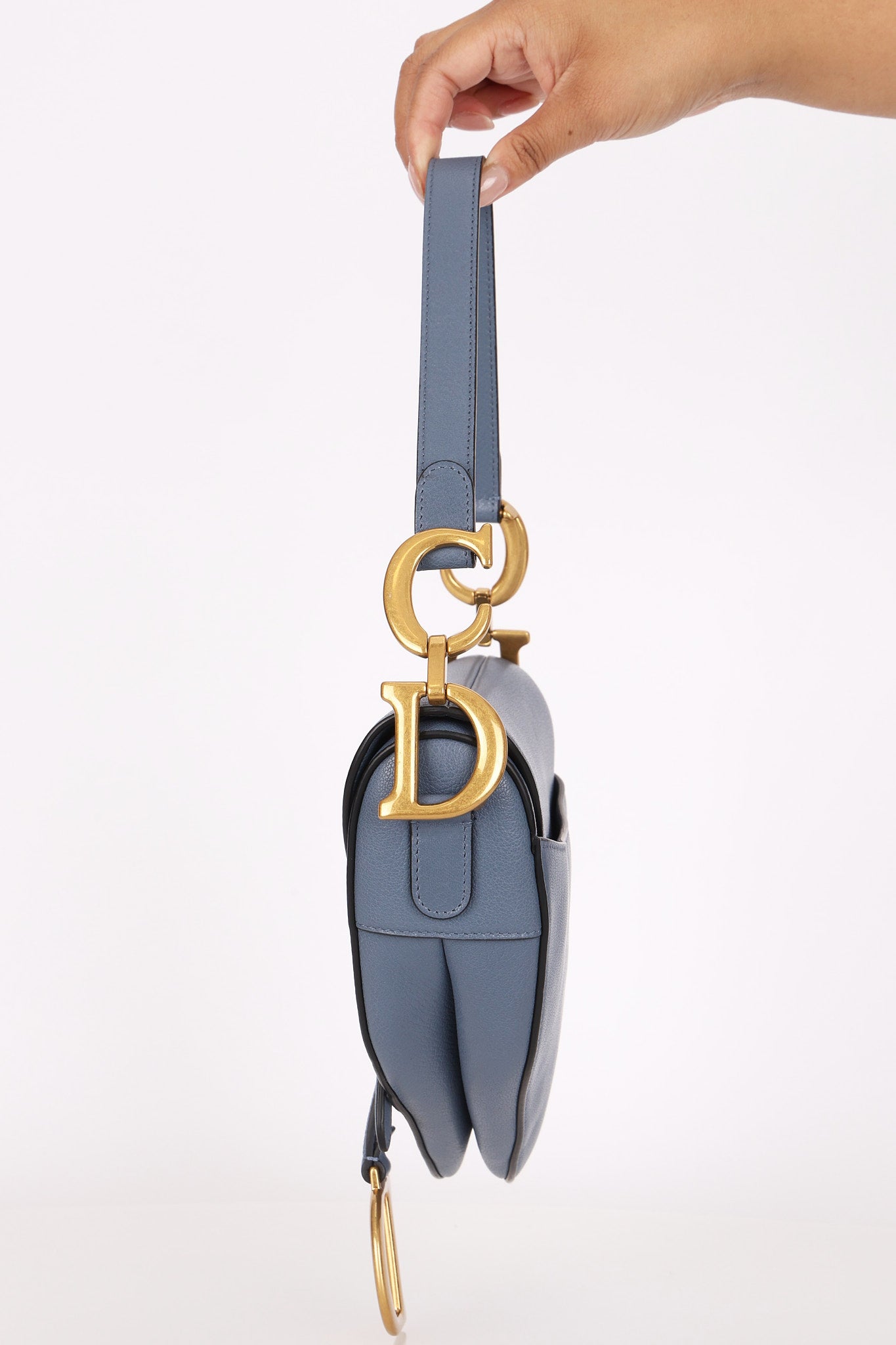 Dior Medium Saddle Bag Blue