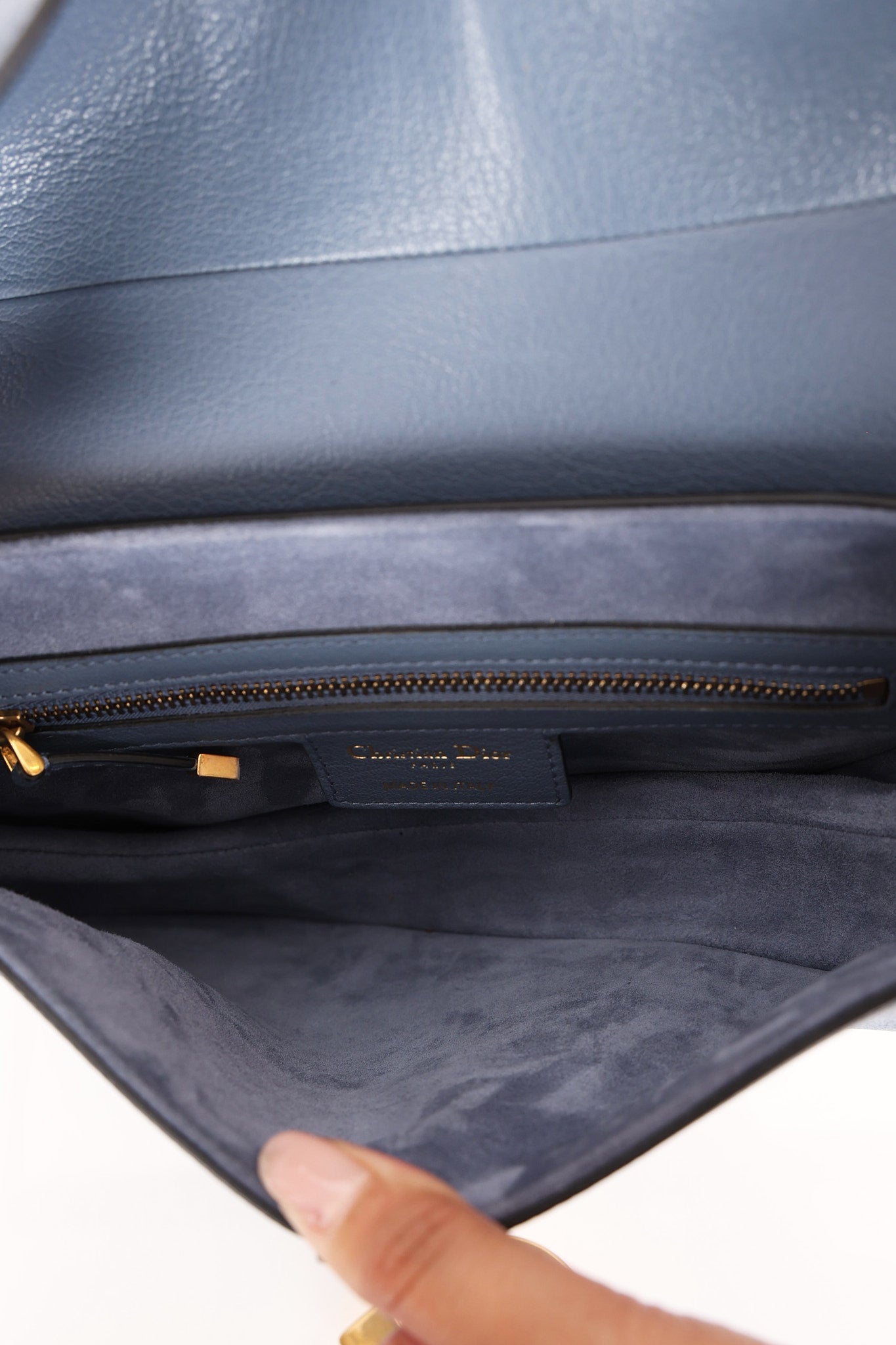 Dior Medium Saddle Bag Blue