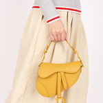 Dior Mini Saddle Mustard Yellow 2019
