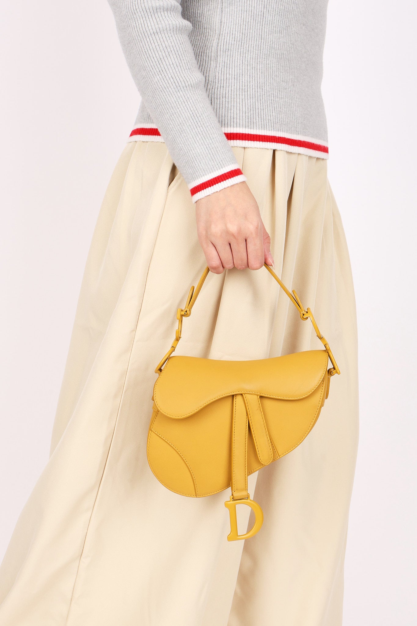 Dior Mini Saddle Mustard Yellow 2019