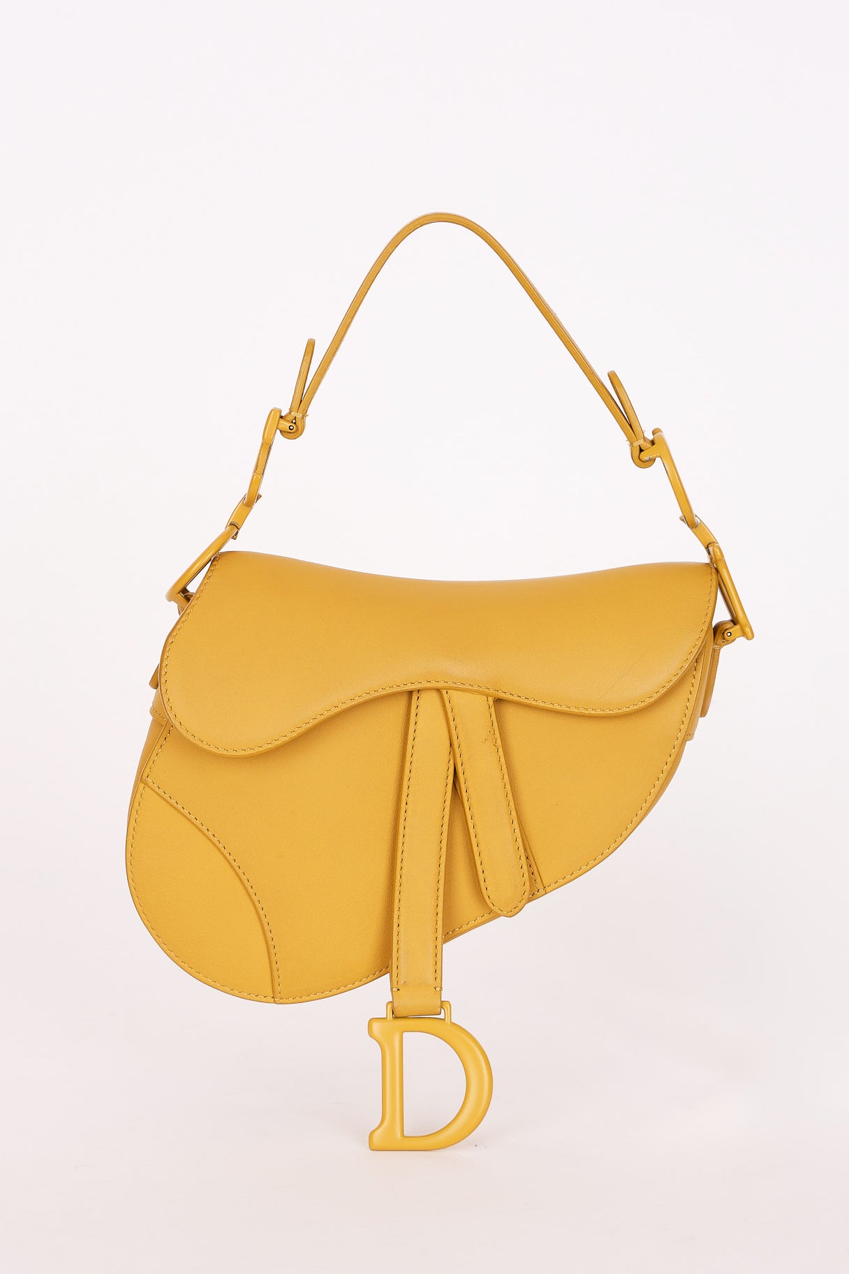 Dior Mini Saddle Mustard Yellow 2019