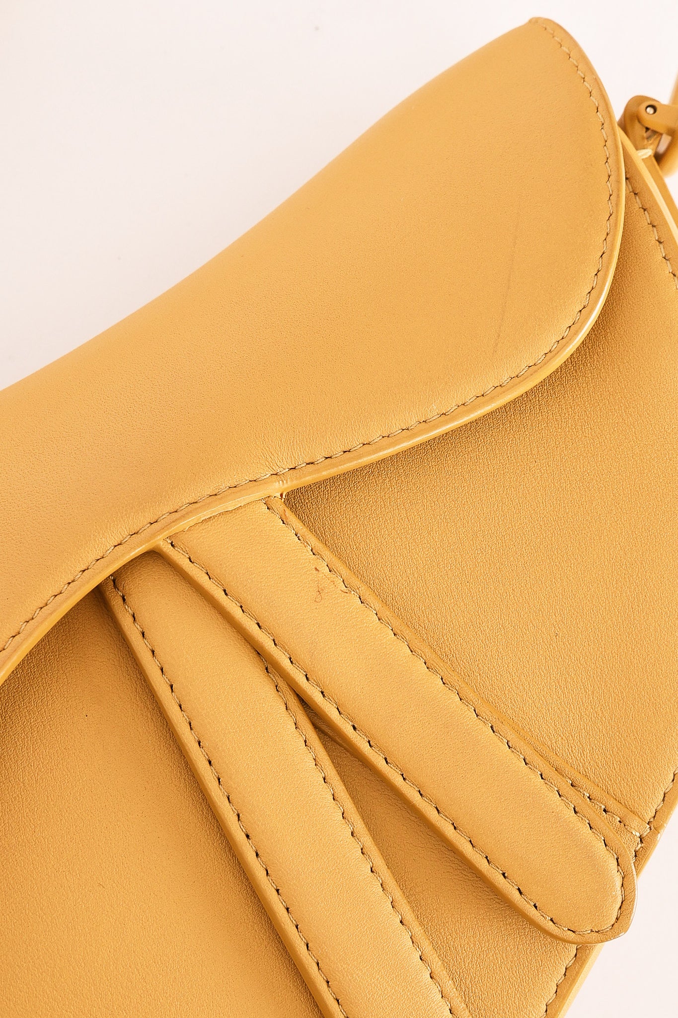 Dior Mini Saddle Mustard Yellow 2019