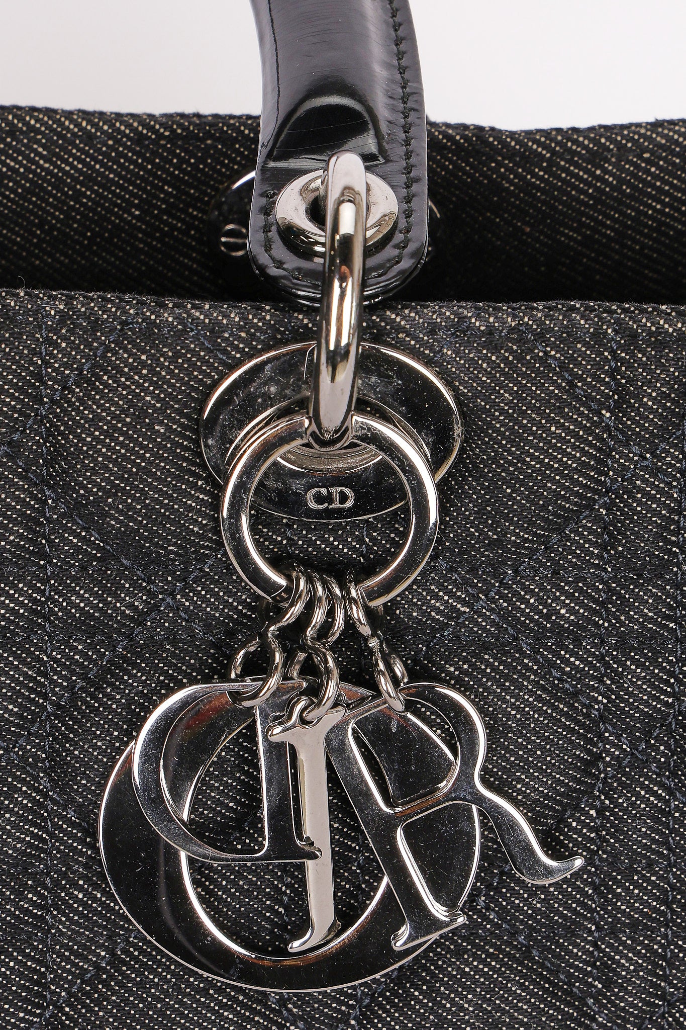 Christian Dior Large Denim Cannage Lady 1999
