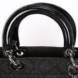 Christian Dior Large Denim Cannage Lady 1999