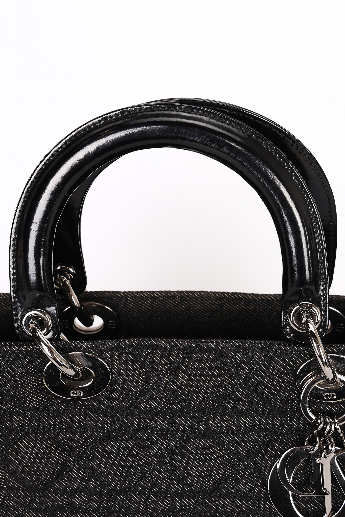Christian Dior Large Denim Cannage Lady 1999
