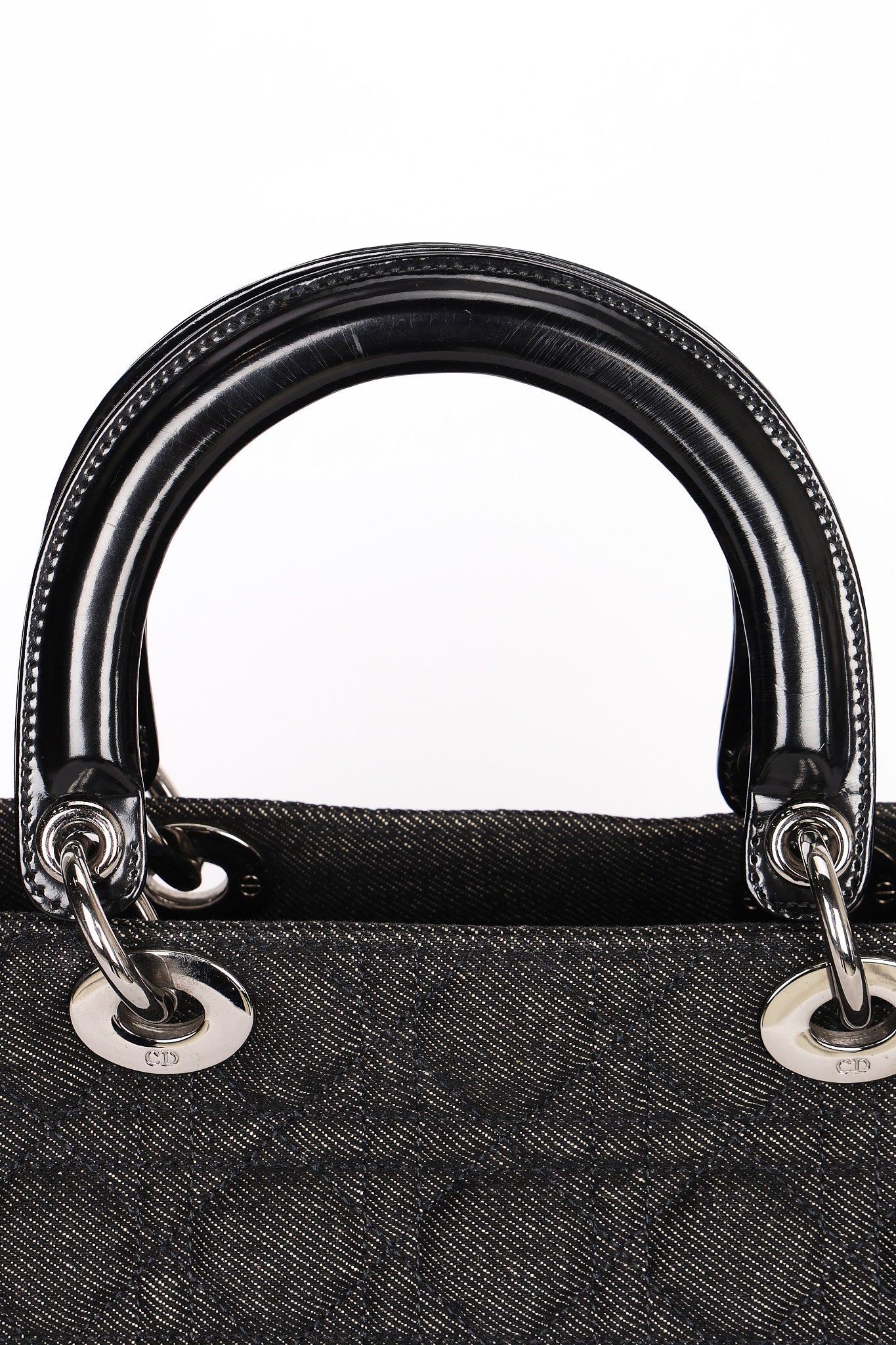 Christian Dior Large Denim Cannage Lady 1999