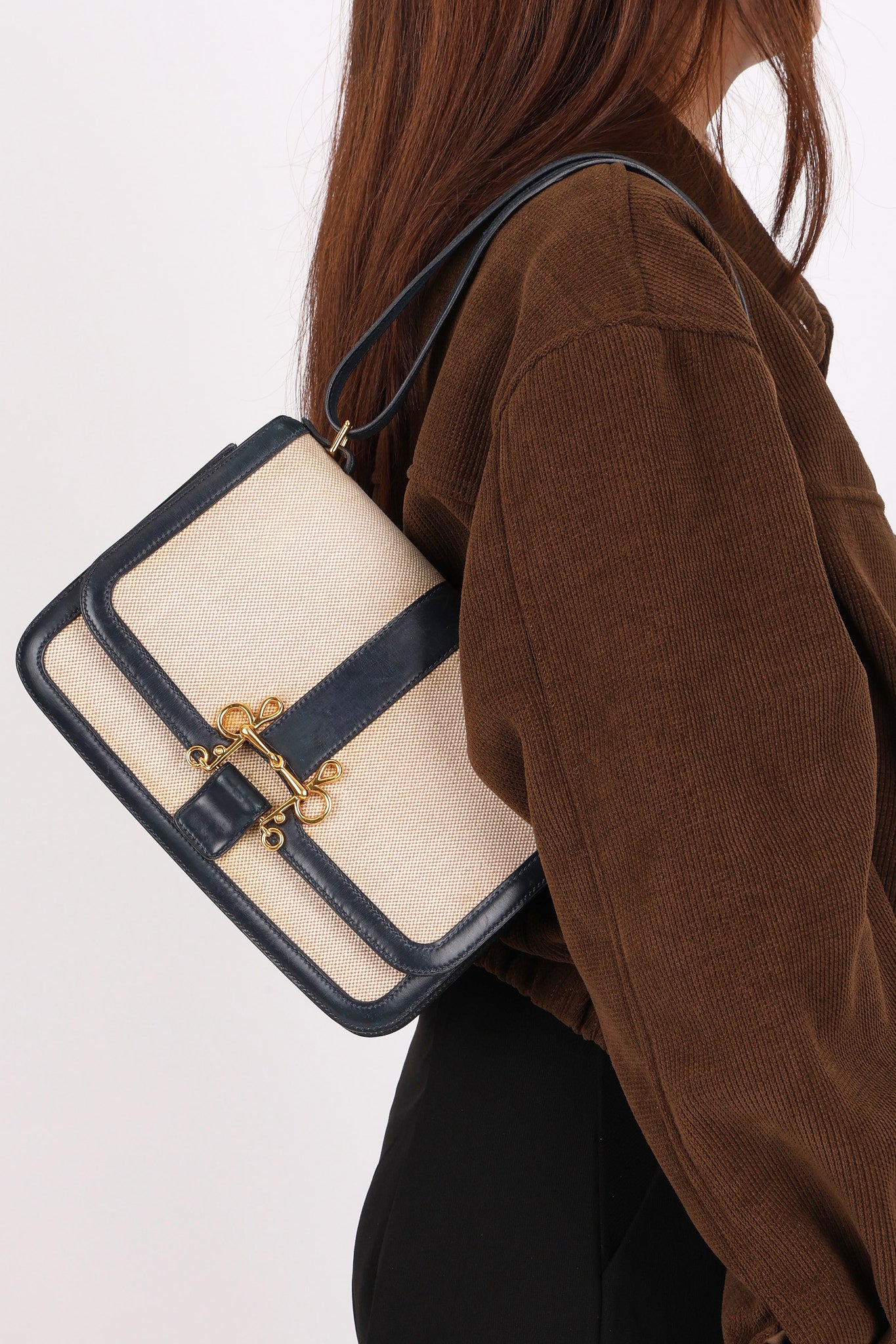 Hermès Sologne Shoulder Bag (color + leather) and Toile GHW